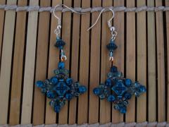 Earrings "Blue arabic"