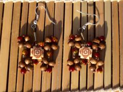 Earrings "Brown arabic"